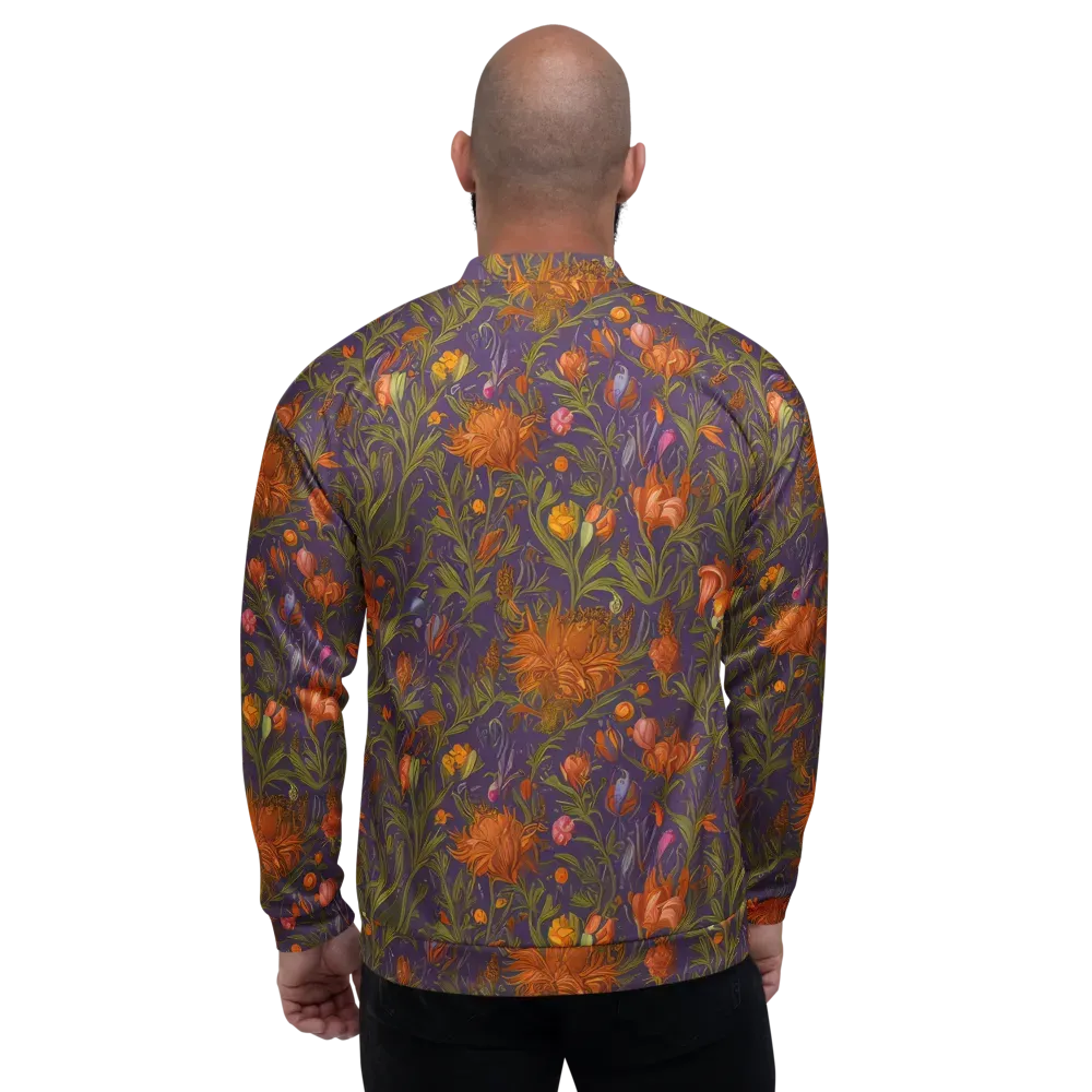 Botanical Nebula on Bomber Jacket — Back