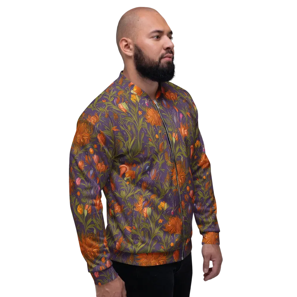 Botanical Nebula on Bomber Jacket — Right