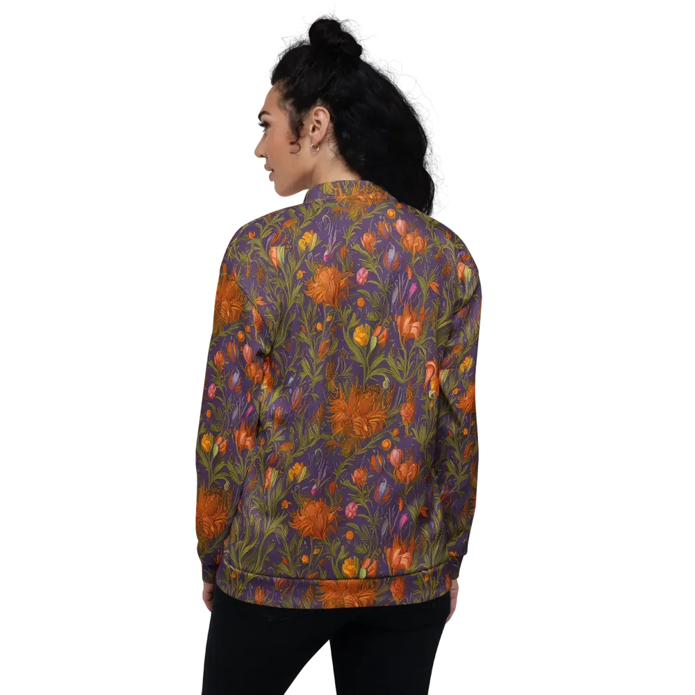 Botanical Nebula on Bomber Jacket — Back