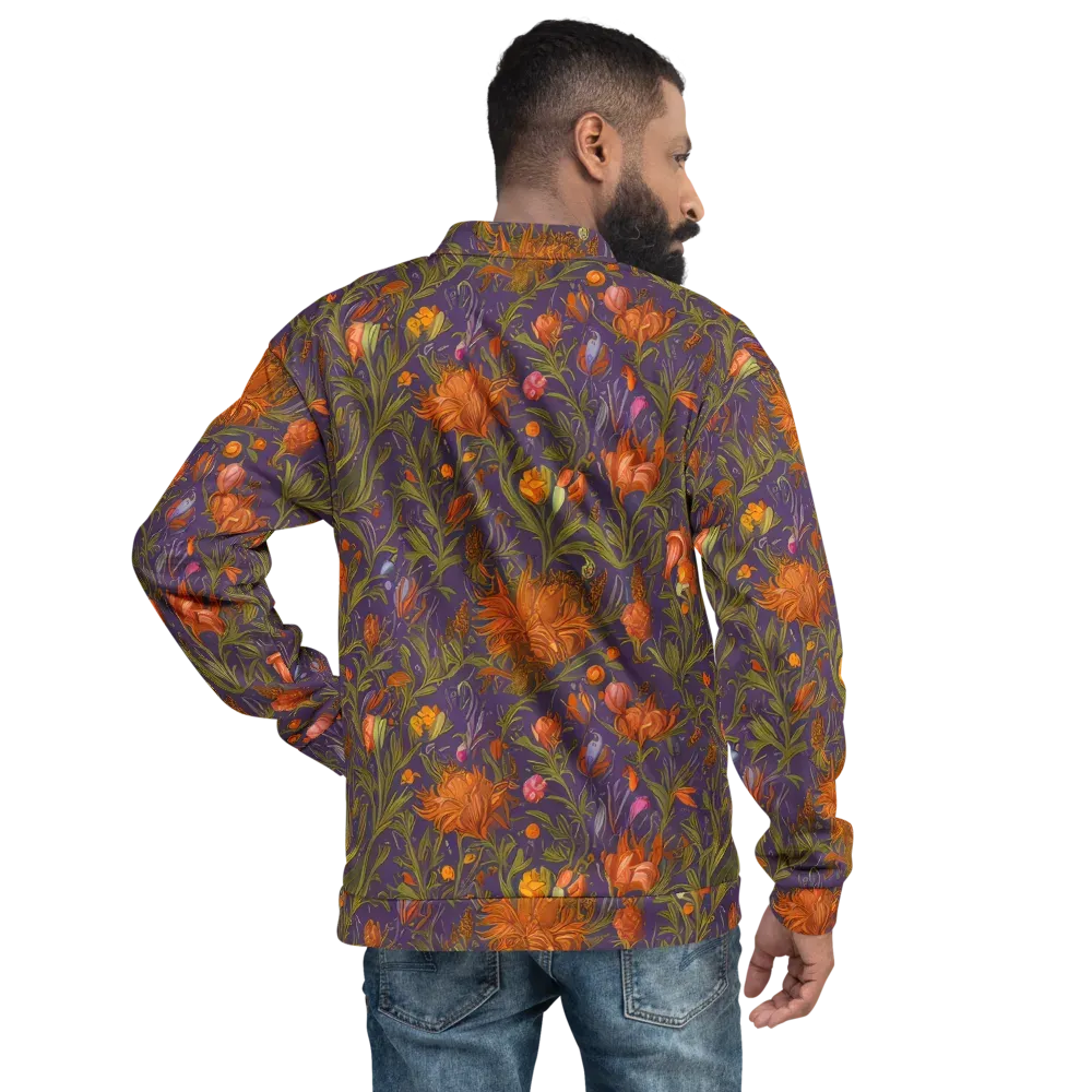 Botanical Nebula on Bomber Jacket — Back