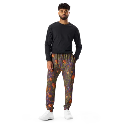 Botanical Nebula on a Men's Joggers