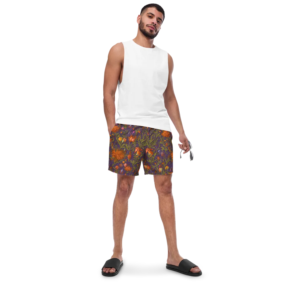 Botanical Nebula on Swim Trunks — Front