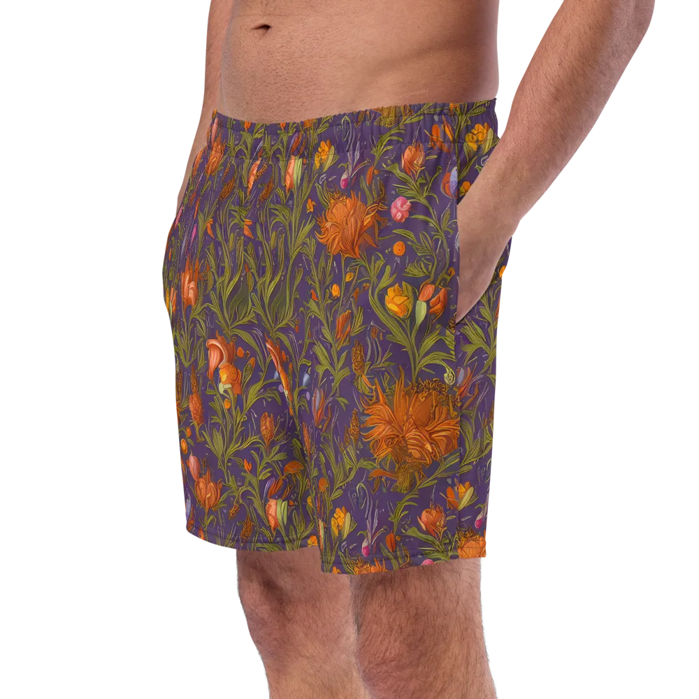 Botanical Nebula on Swim Trunks — Left Front