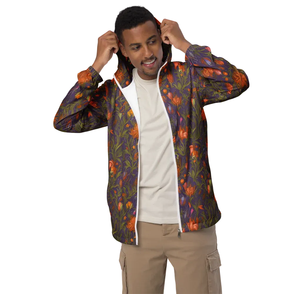 Botanical Nebula on Men's Windbreaker — Front