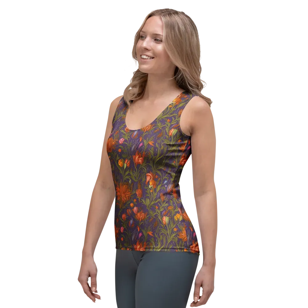 Botanical Nebula on Women's Tank Top — Left Front