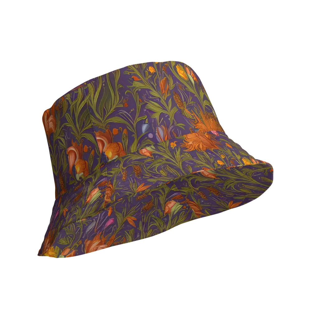 Botanical Nebula on Reversible Bucket Hat — Product details Outside