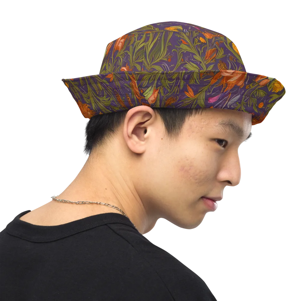 Botanical Nebula on Reversible Bucket Hat — Right Outside
