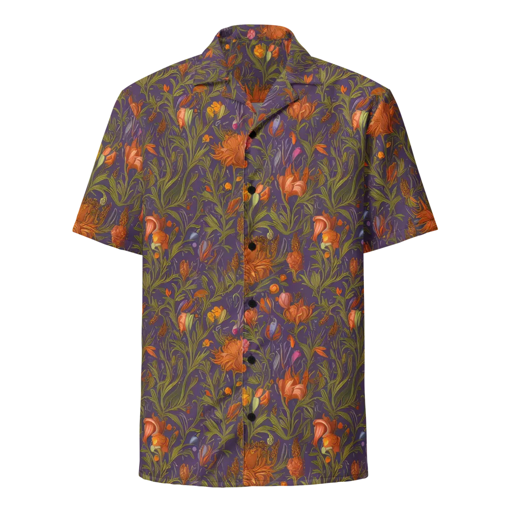 Botanical Nebula on Button Shirt — Front