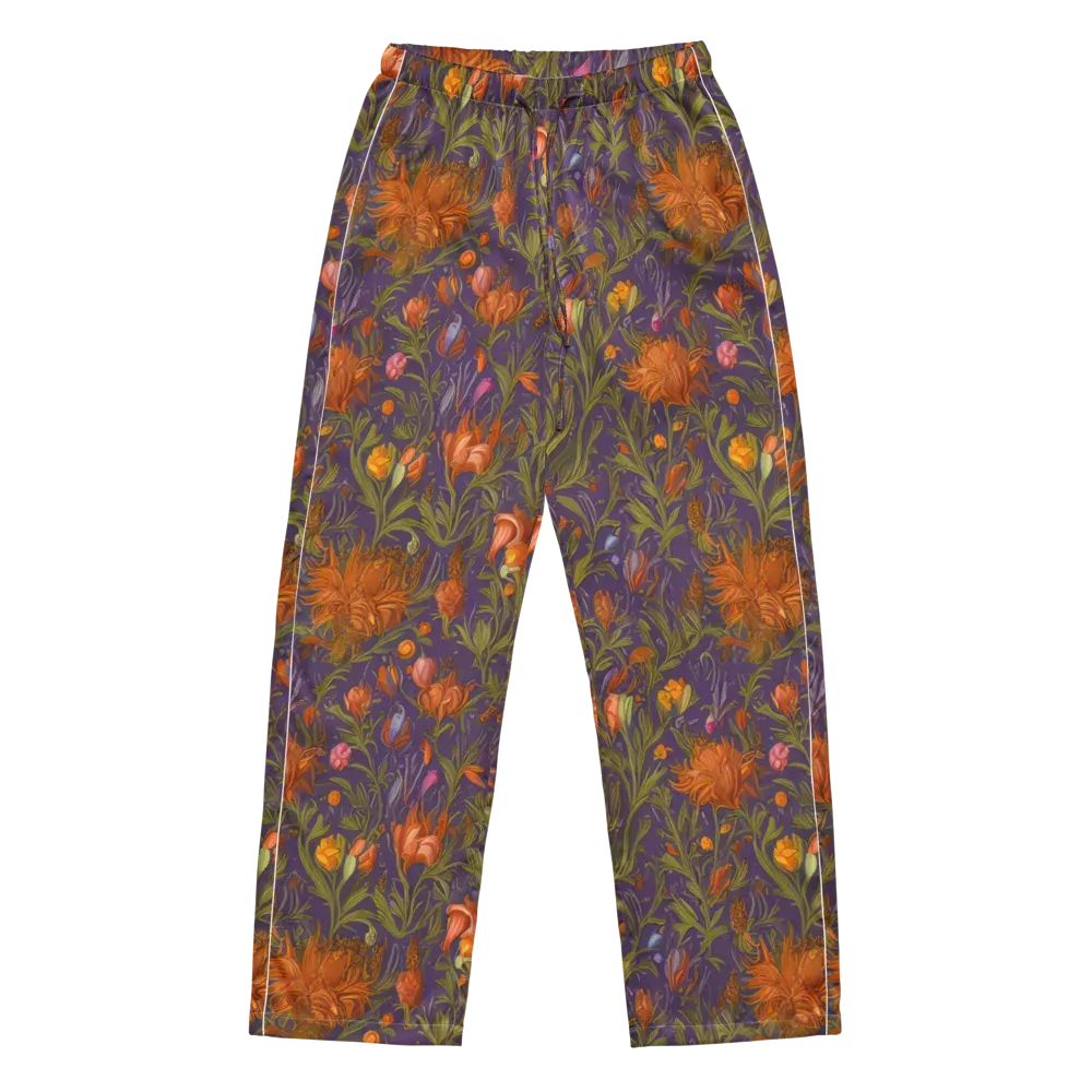 Botanical Nebula on Women's Pajama Pants — Front