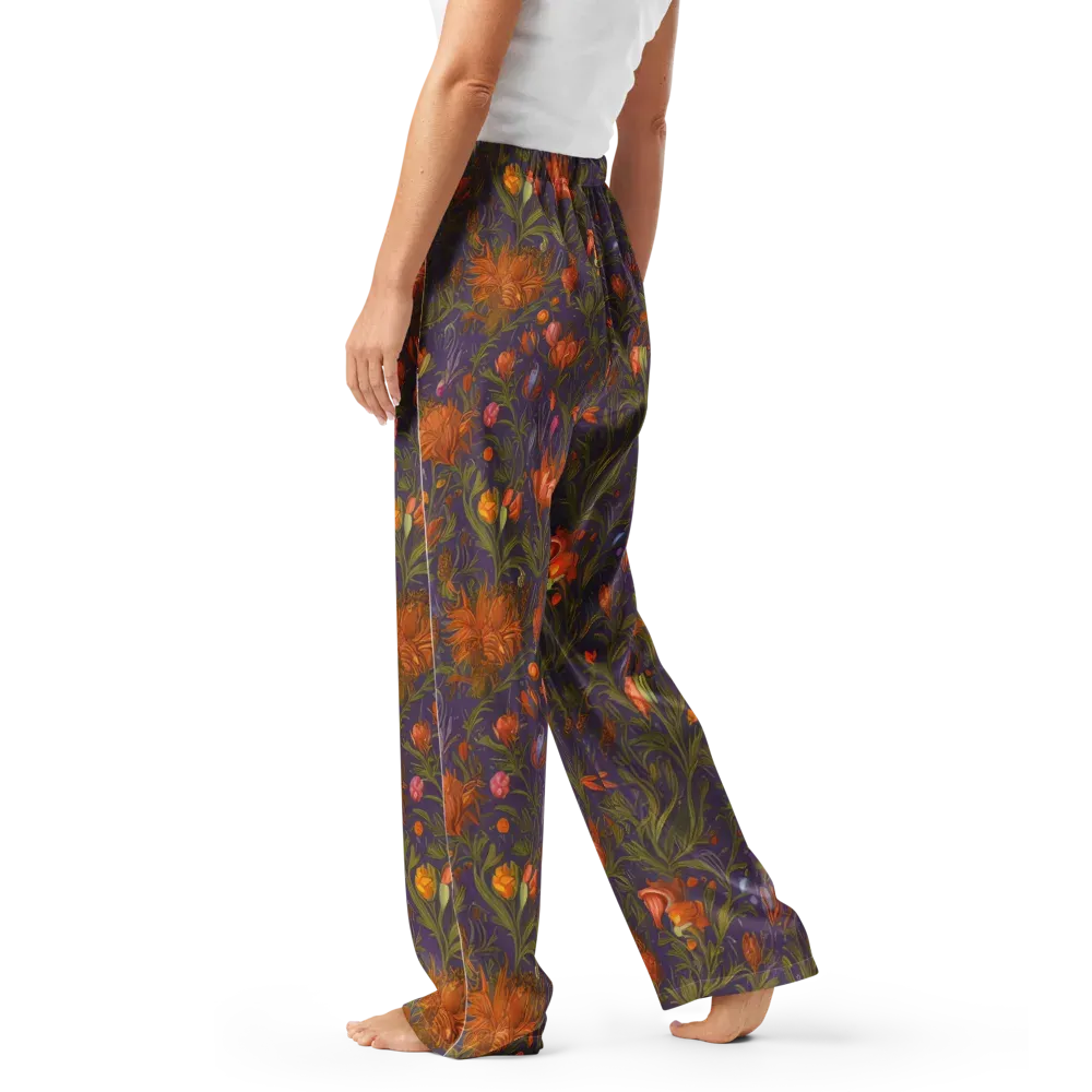 Botanical Nebula on Women's Pajama Pants — Left