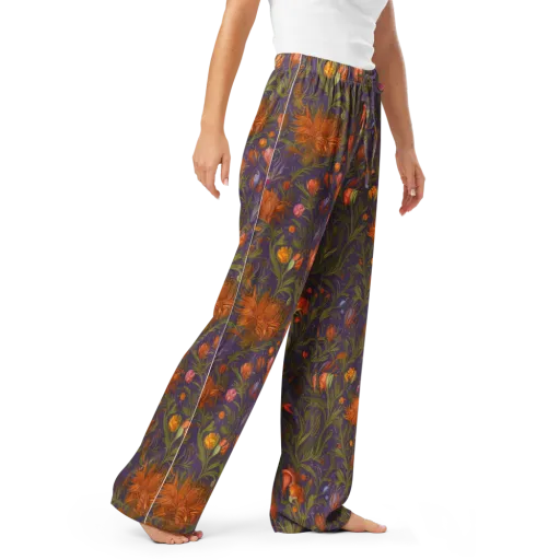 Botanical Nebula on a Women's Pajama Pants