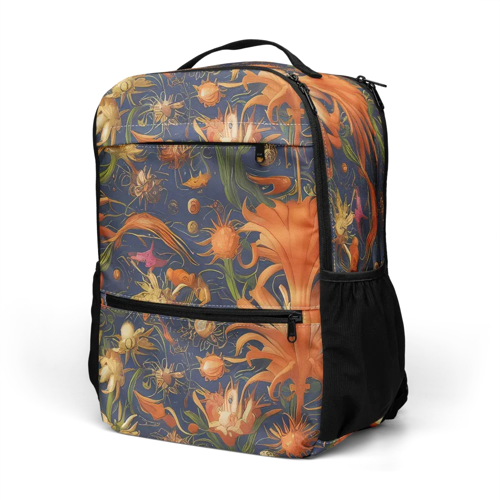 Stellar Blooms on Utility Backpack — Left Front