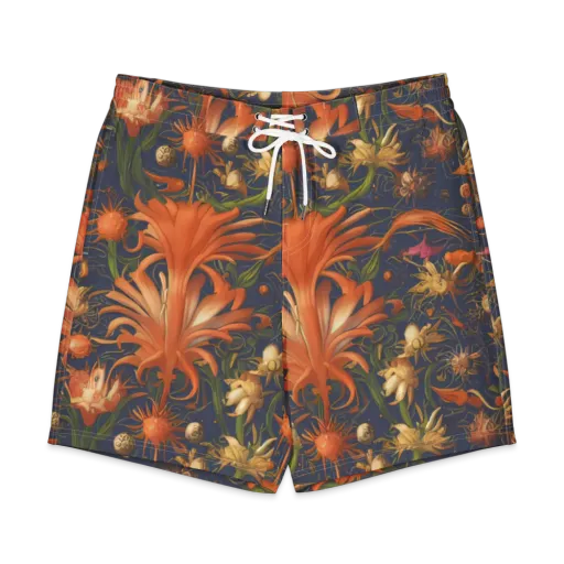Stellar Blooms on a Men's Board Shorts