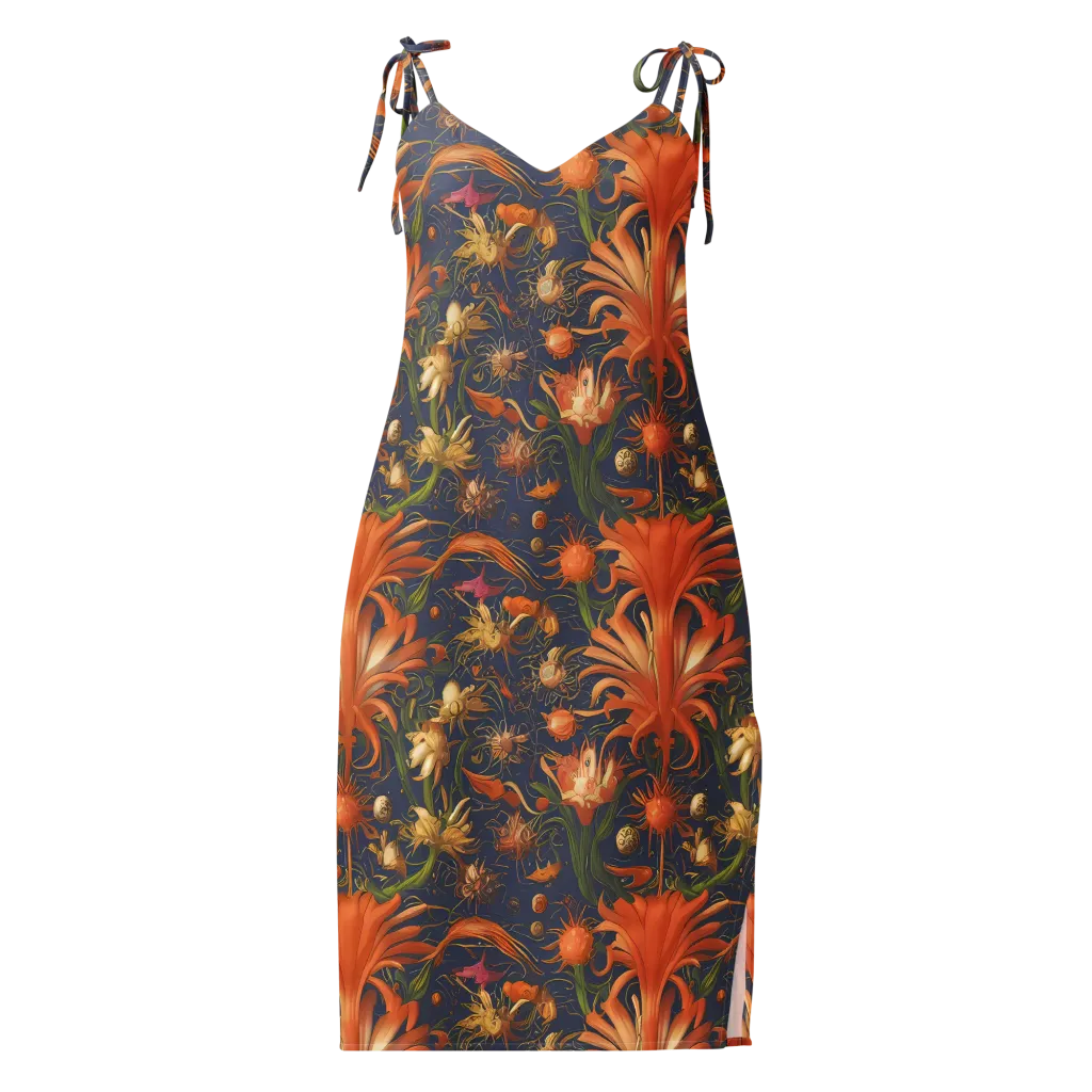 Stellar Blooms on Slip Dress — Front