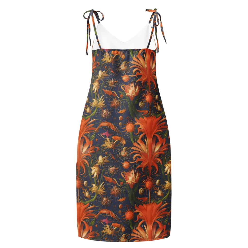 Stellar Blooms on Slip Dress — Back