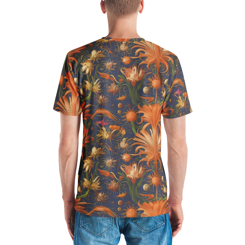 Stellar Blooms on Men's Crew Neck T-Shirt — Back