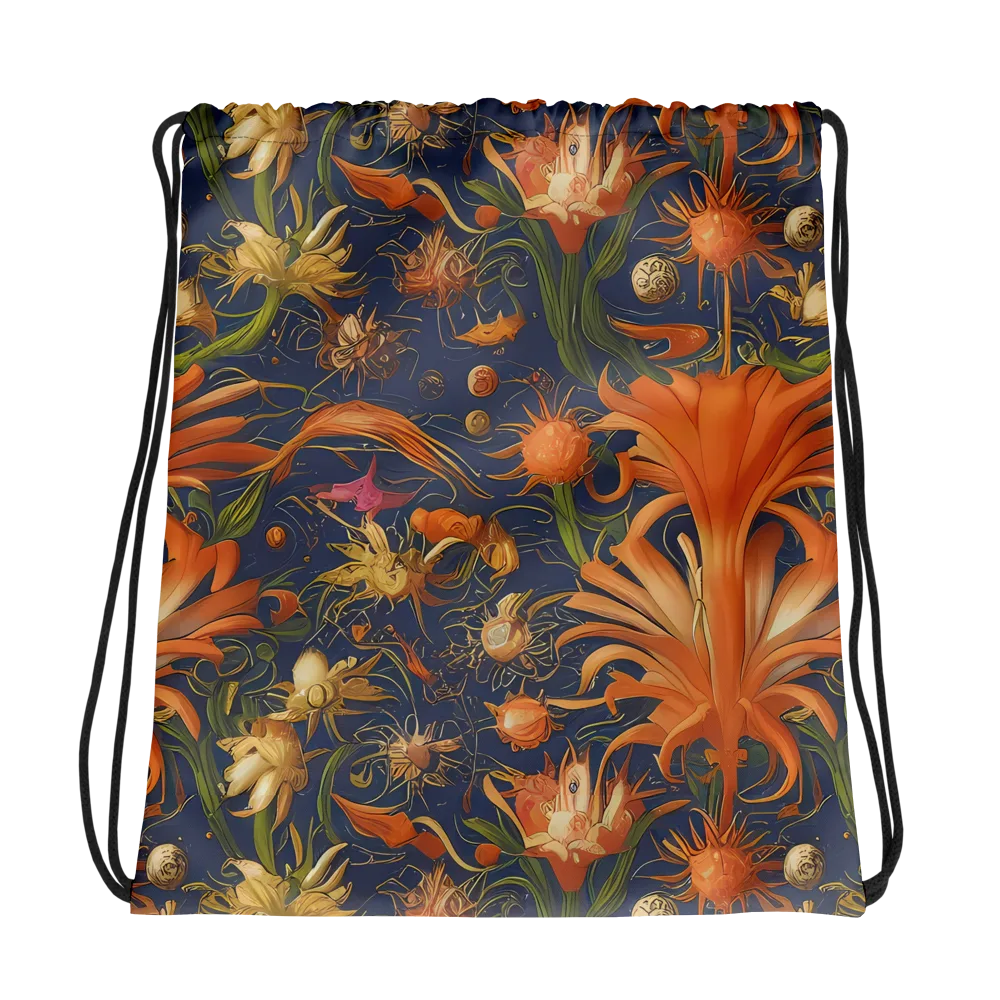 Stellar Blooms on Drawstring Bag — Photo