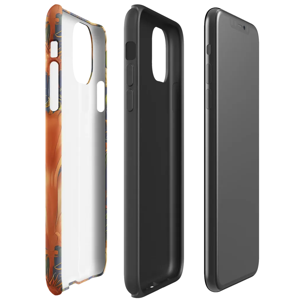 Stellar Blooms on Tough Case for iPhone® — Right
