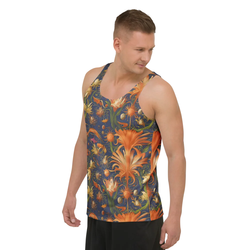 Stellar Blooms on Men's Tank Top — Left Front