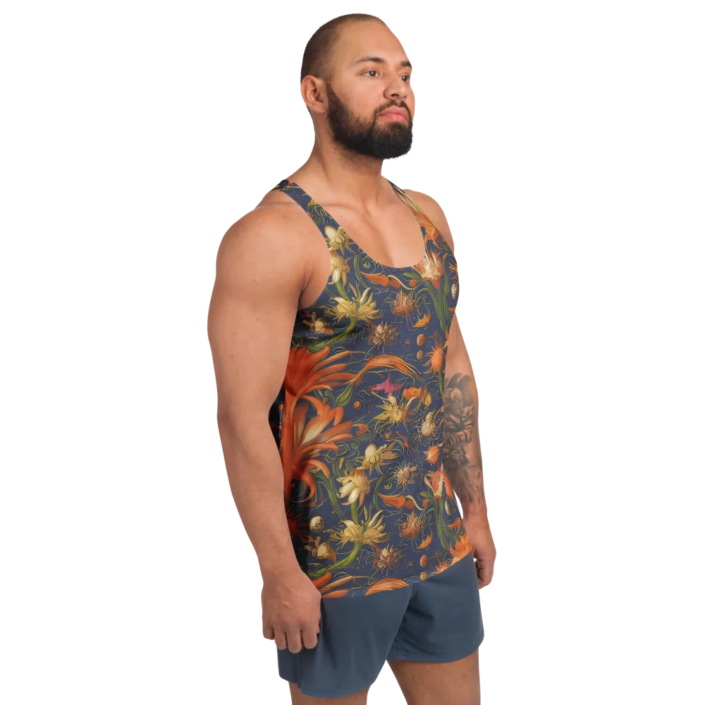 Stellar Blooms on Men's Tank Top — Right Front