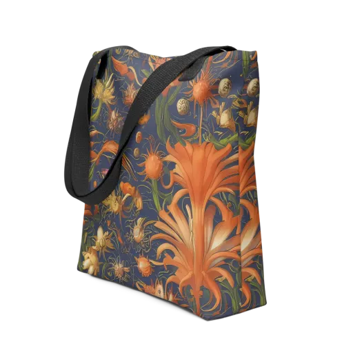 Stellar Blooms on a Tote Bag