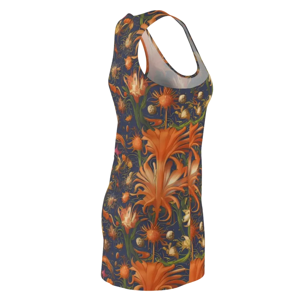 Stellar Blooms on Racerback Dress — Back Side