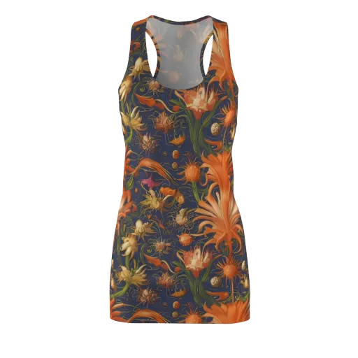 Stellar Blooms on a Racerback Dress