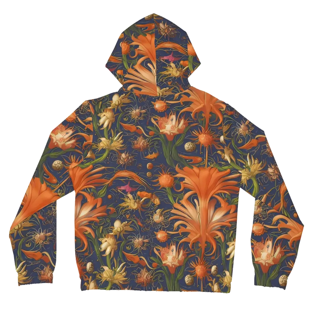 Stellar Blooms on Women's Full-Zip Hoodie — Back