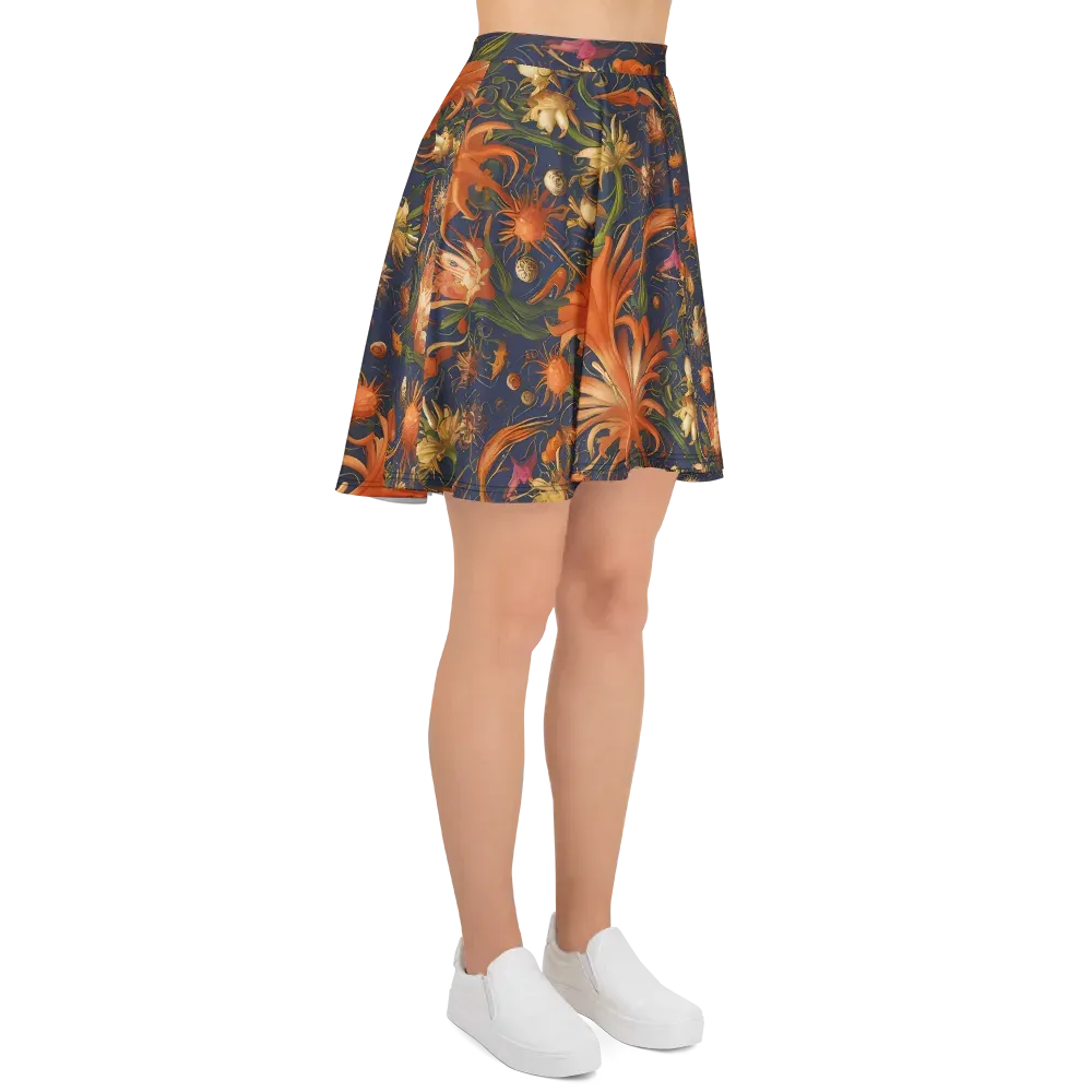 Stellar Blooms on Skater Skirt — Right