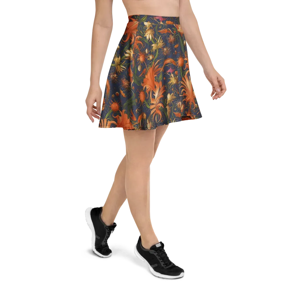 Stellar Blooms on Skater Skirt — Right
