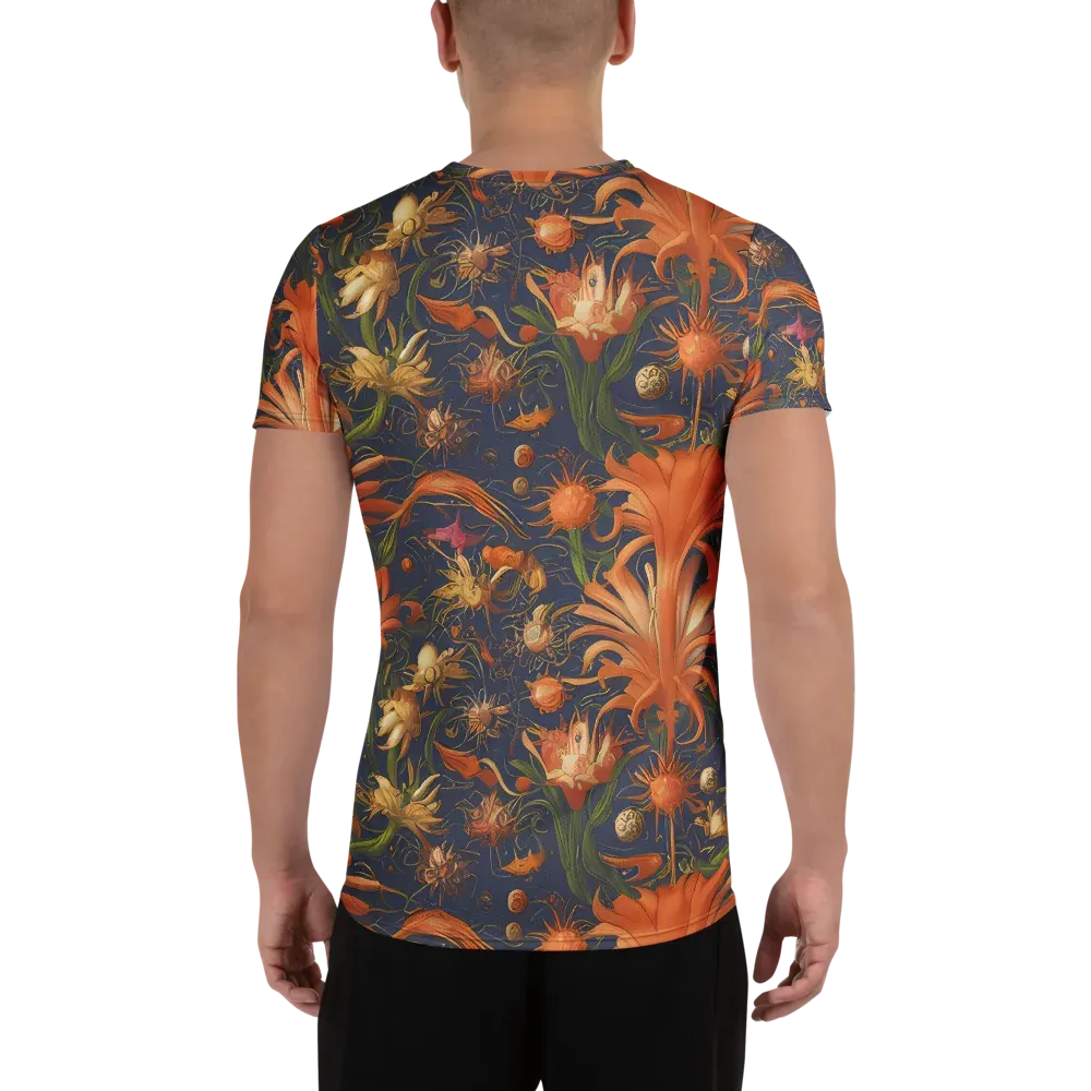 Stellar Blooms on Men's Athletic T-Shirt — Back
