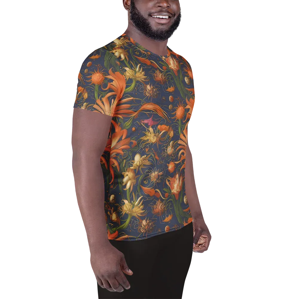 Stellar Blooms on Men's Athletic T-Shirt — Right