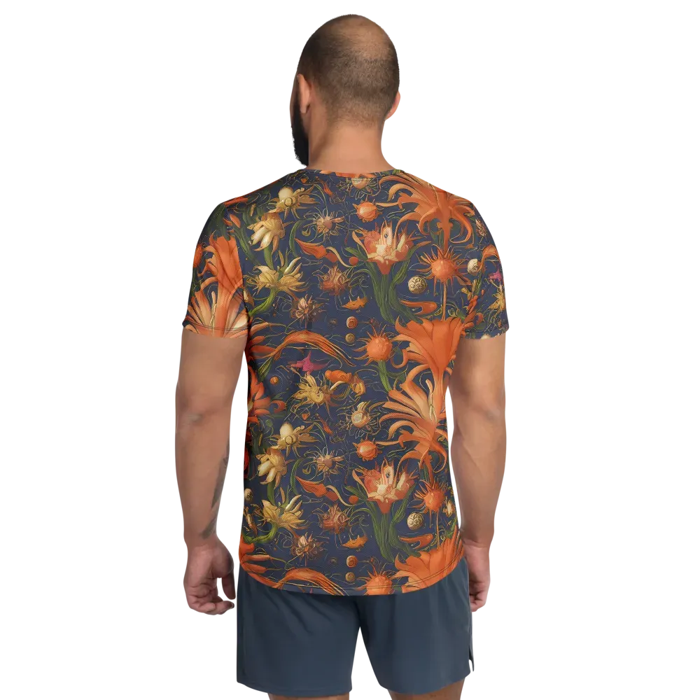 Stellar Blooms on Men's Athletic T-Shirt — Back