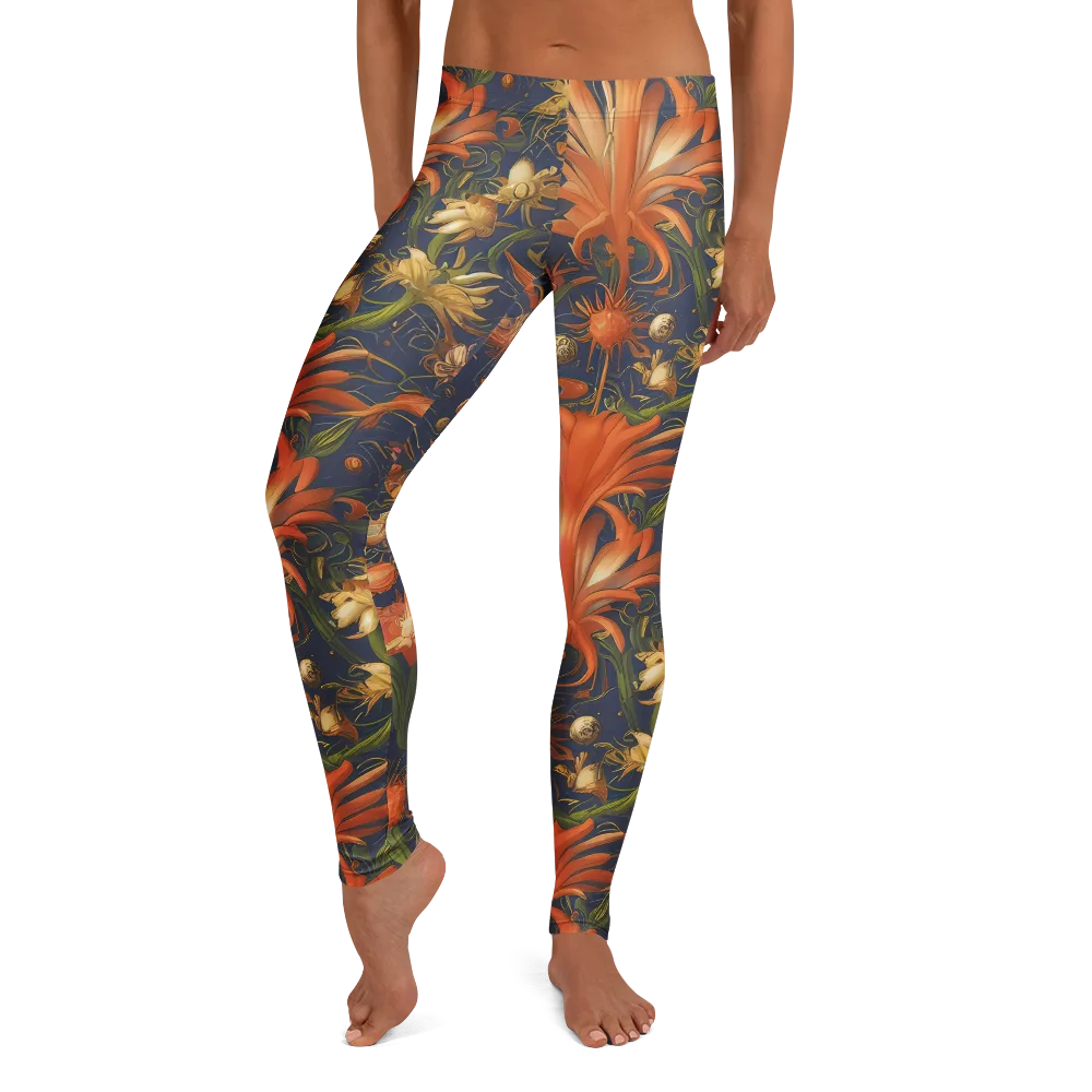 Stellar Blooms on Leggings — Front