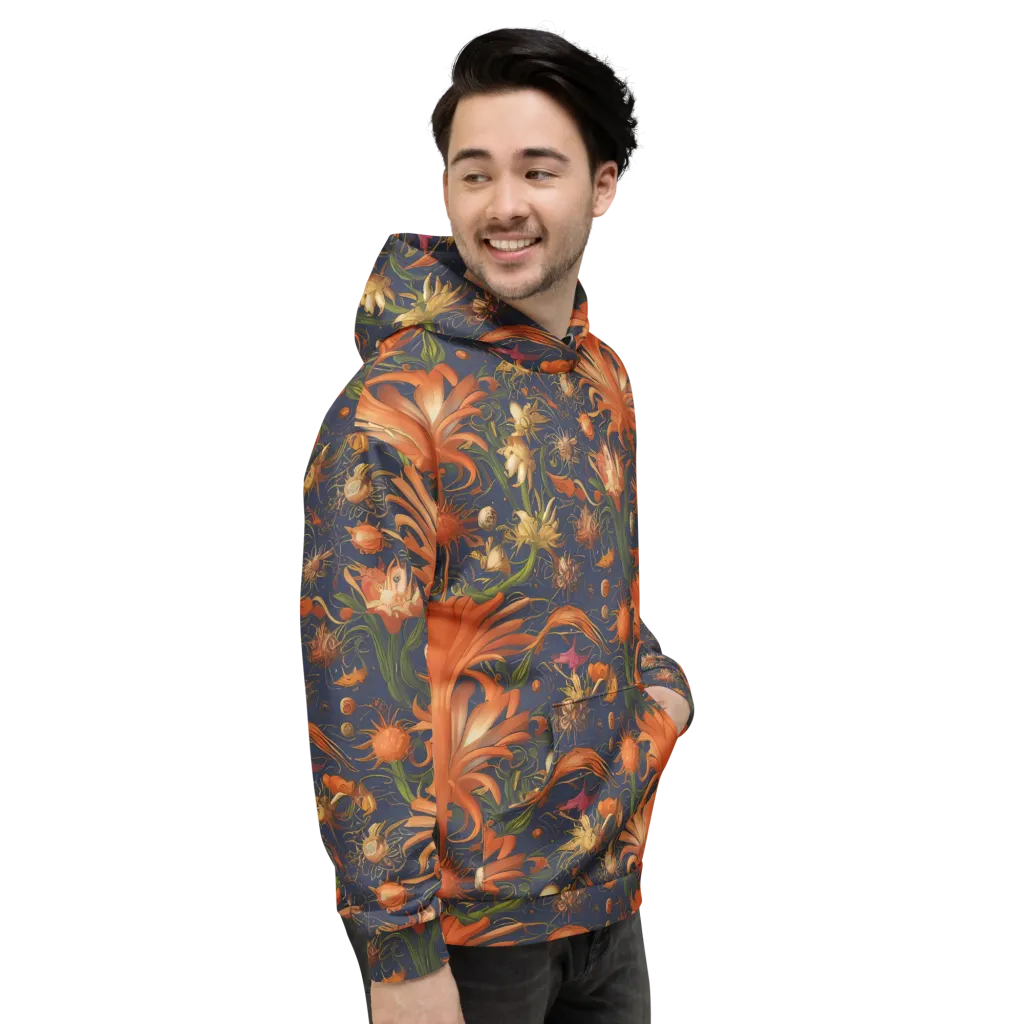 Stellar Blooms on Hoodie — Right