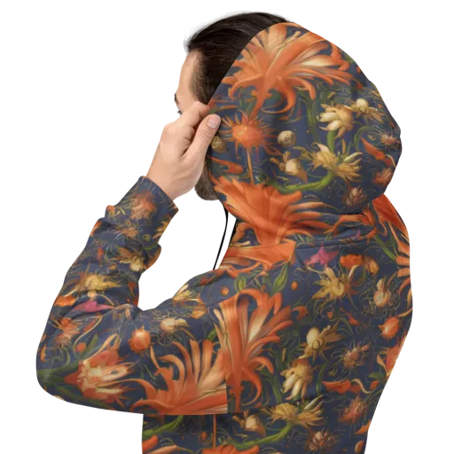 Stellar Blooms on a Hoodie
