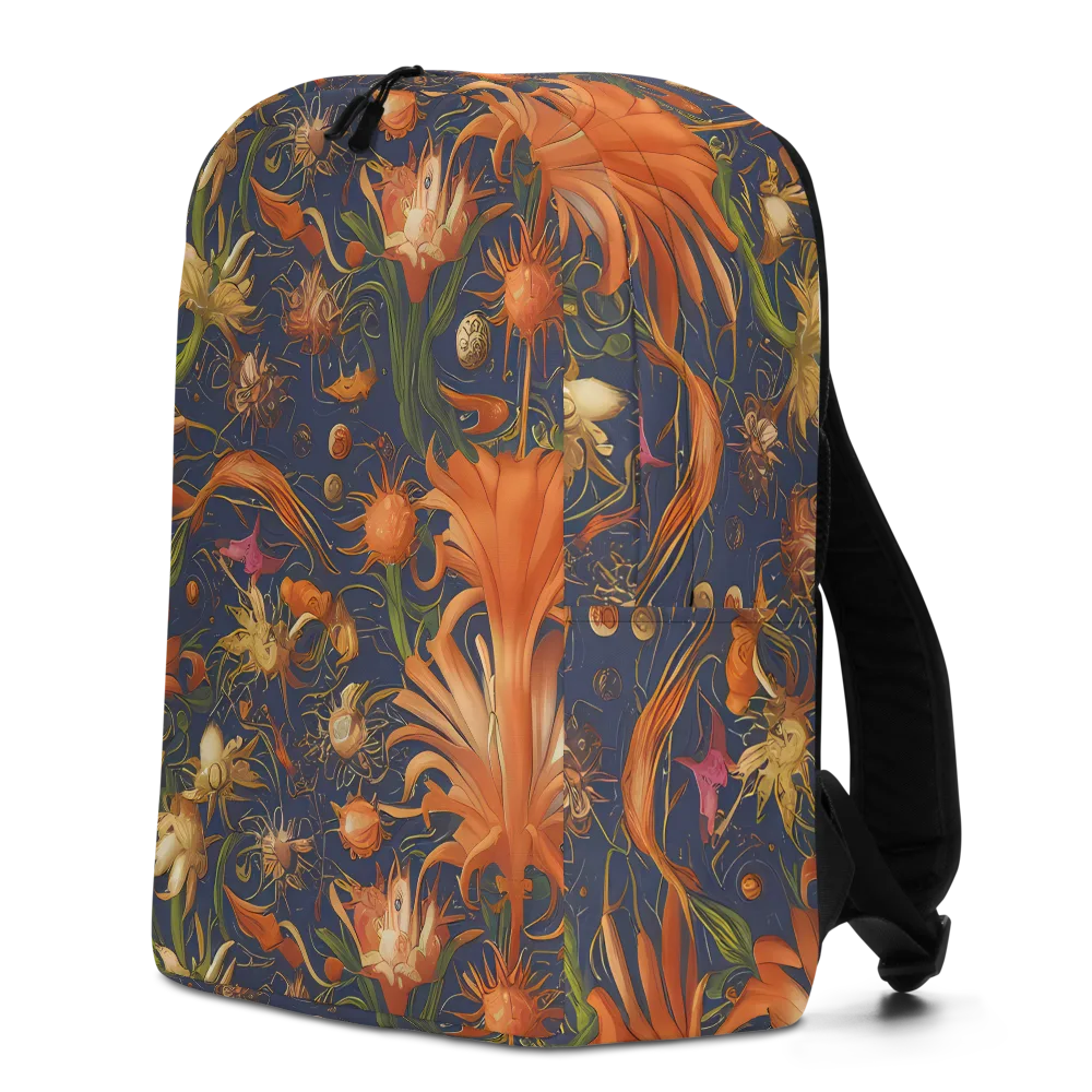 Stellar Blooms on Minimalist Backpack — Left