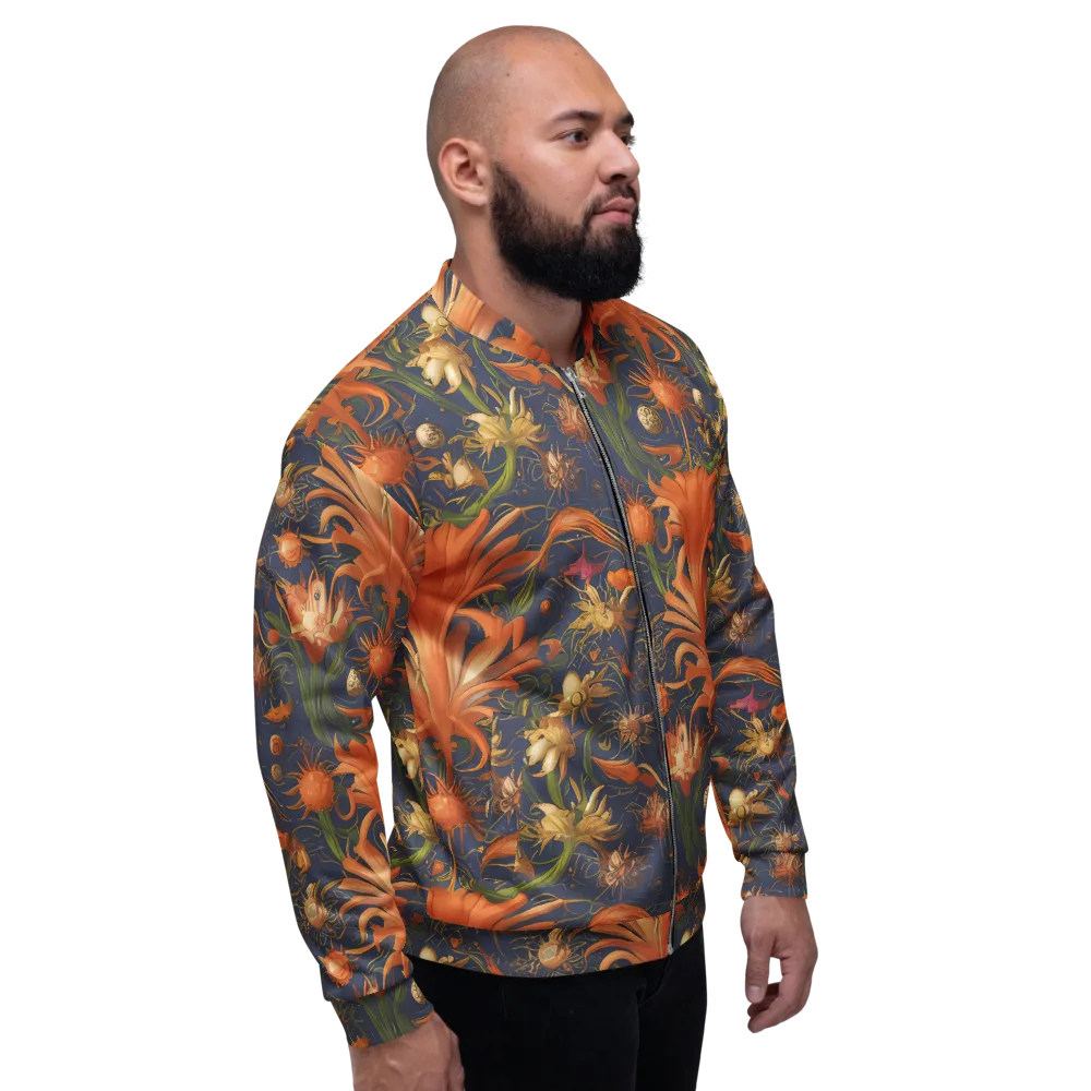 Stellar Blooms on Bomber Jacket — Right