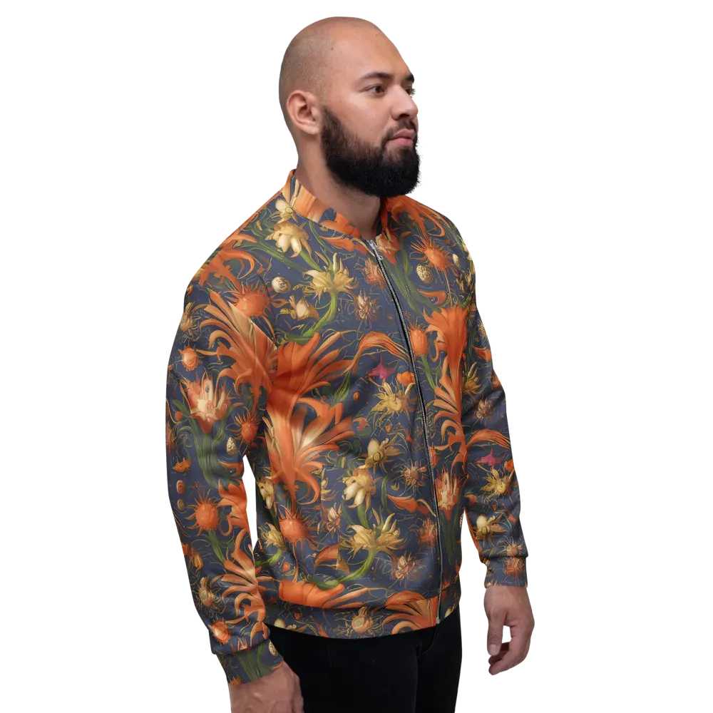 Stellar Blooms on Bomber Jacket — Right