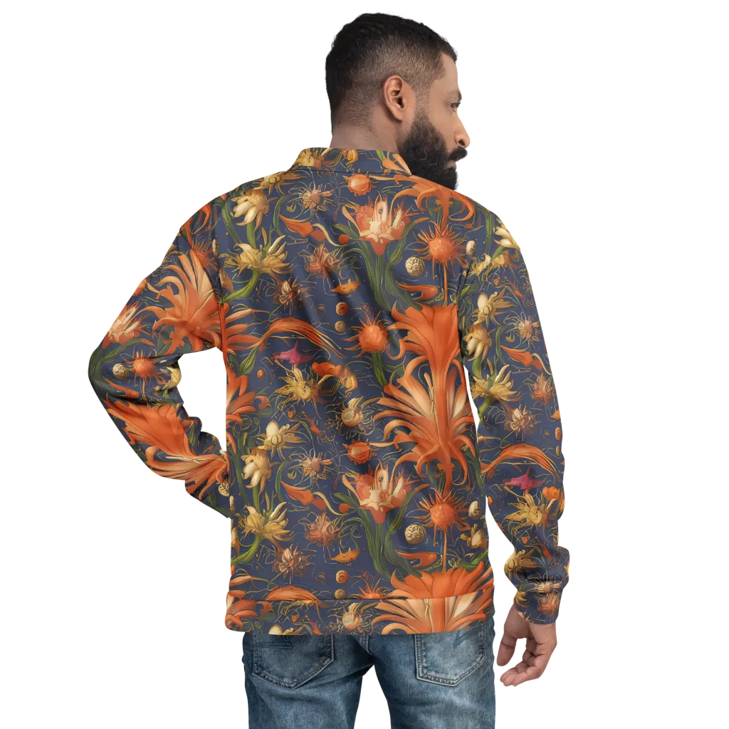 Stellar Blooms on Bomber Jacket — Back