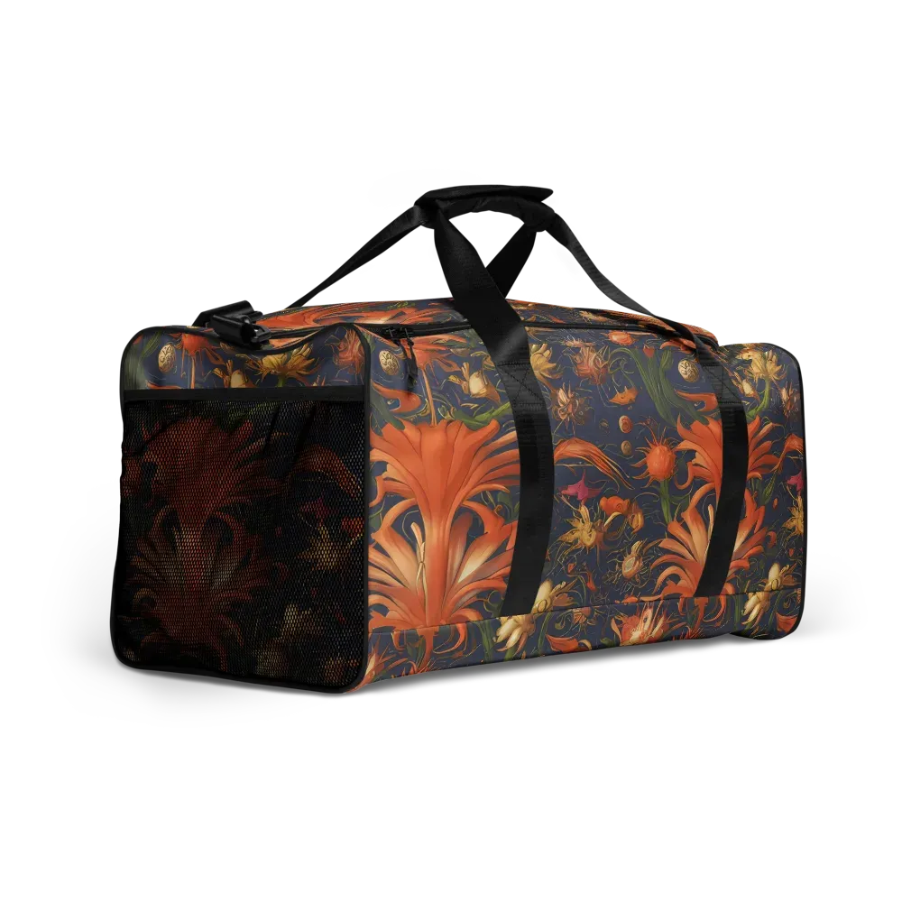 Stellar Blooms on Duffle Bag — Right Front