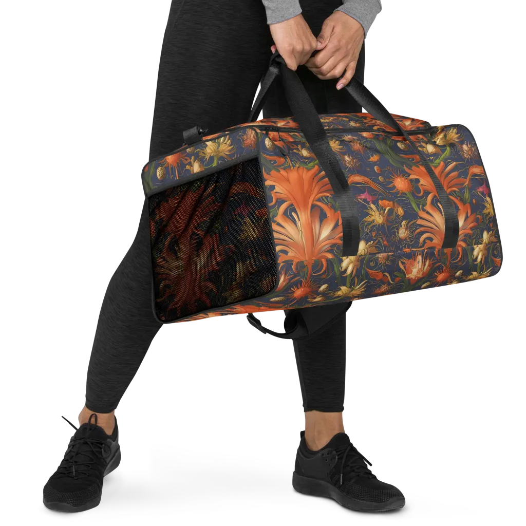 Stellar Blooms on Duffle Bag — Right Front