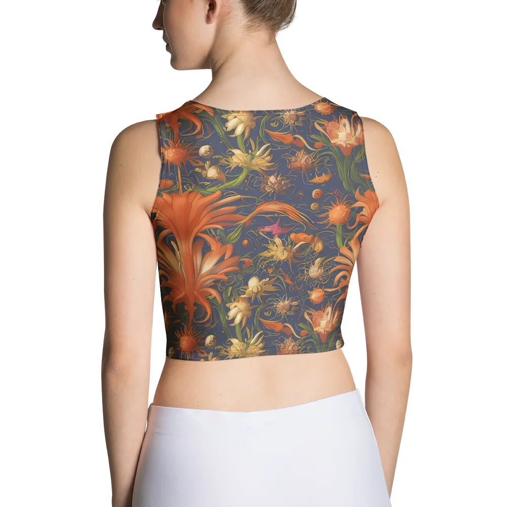 Stellar Blooms on Crop Top — Back