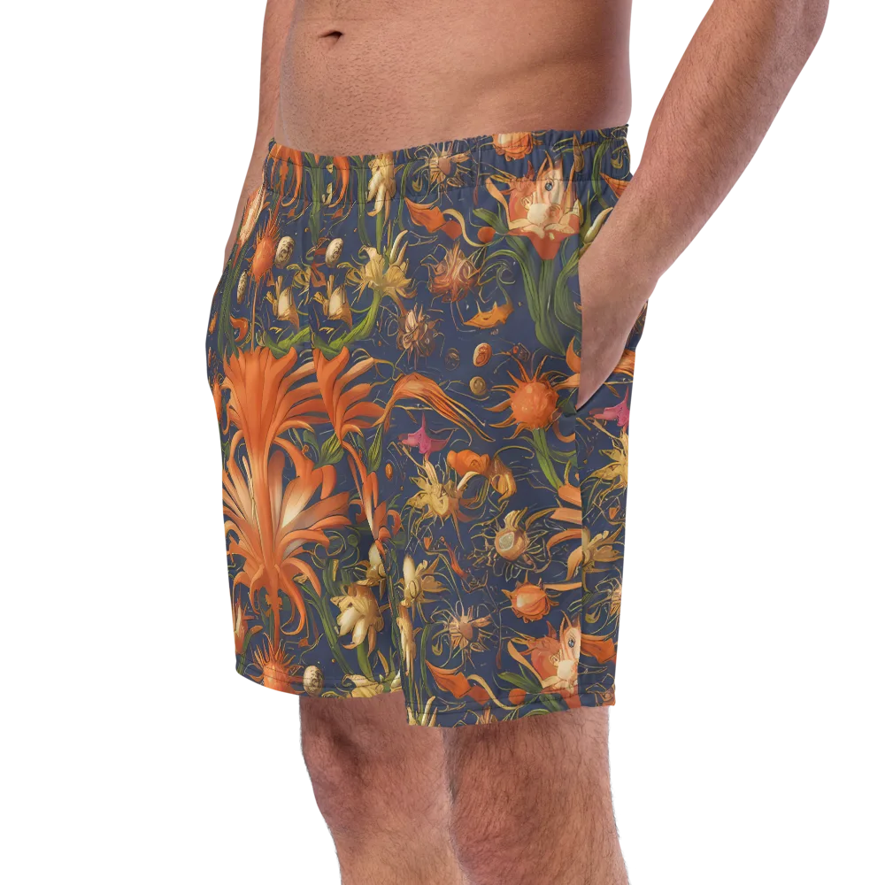 Stellar Blooms on Swim Trunks — Left Front