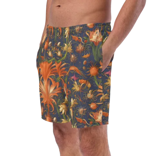 Stellar Blooms on a Swim Trunks
