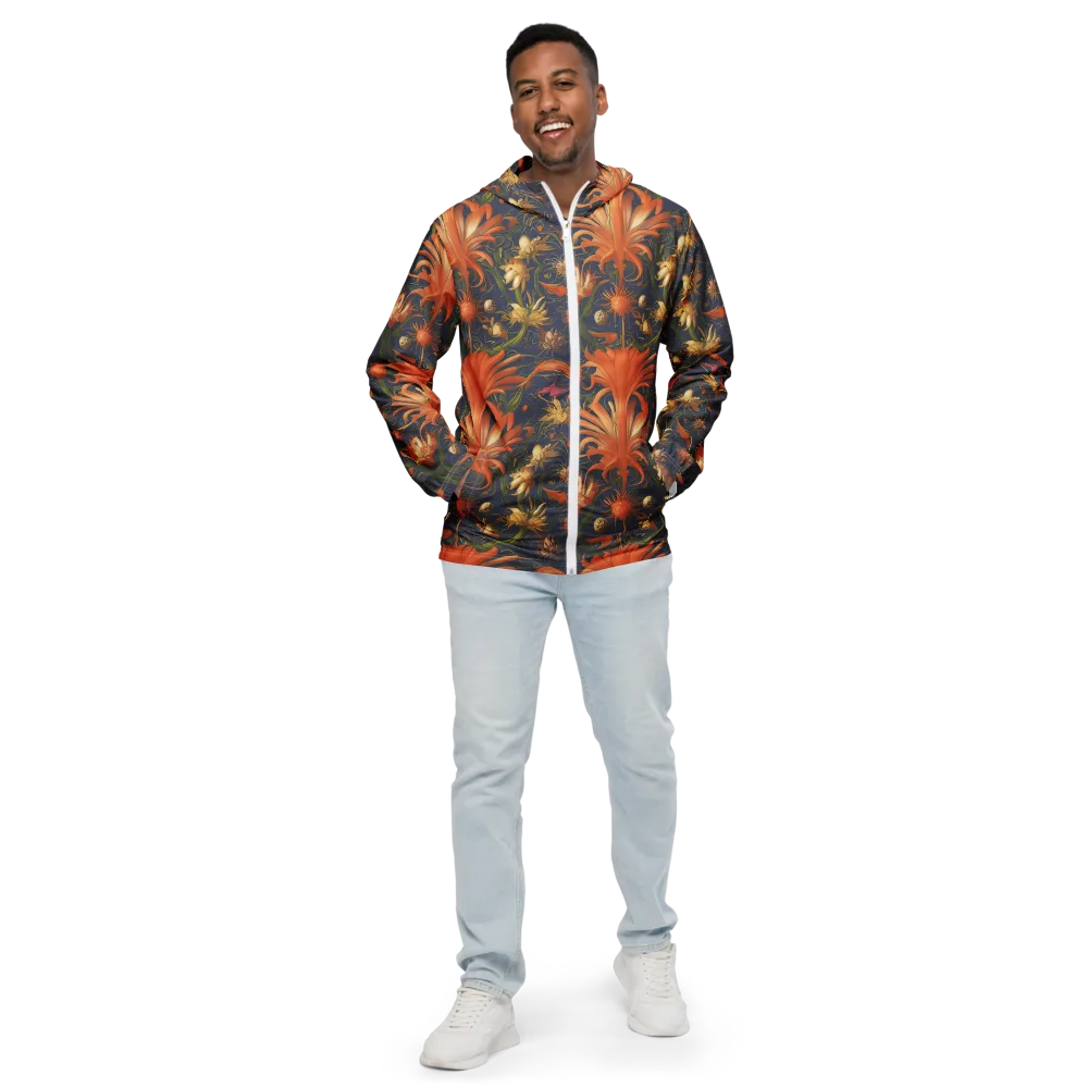 Stellar Blooms on Men's Windbreaker — Front
