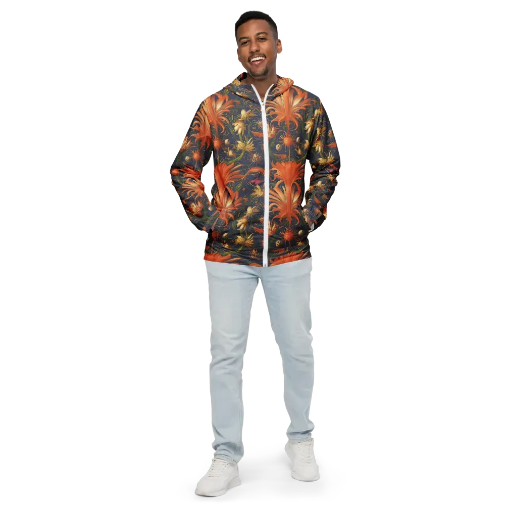 Stellar Blooms on Men's Windbreaker — Front