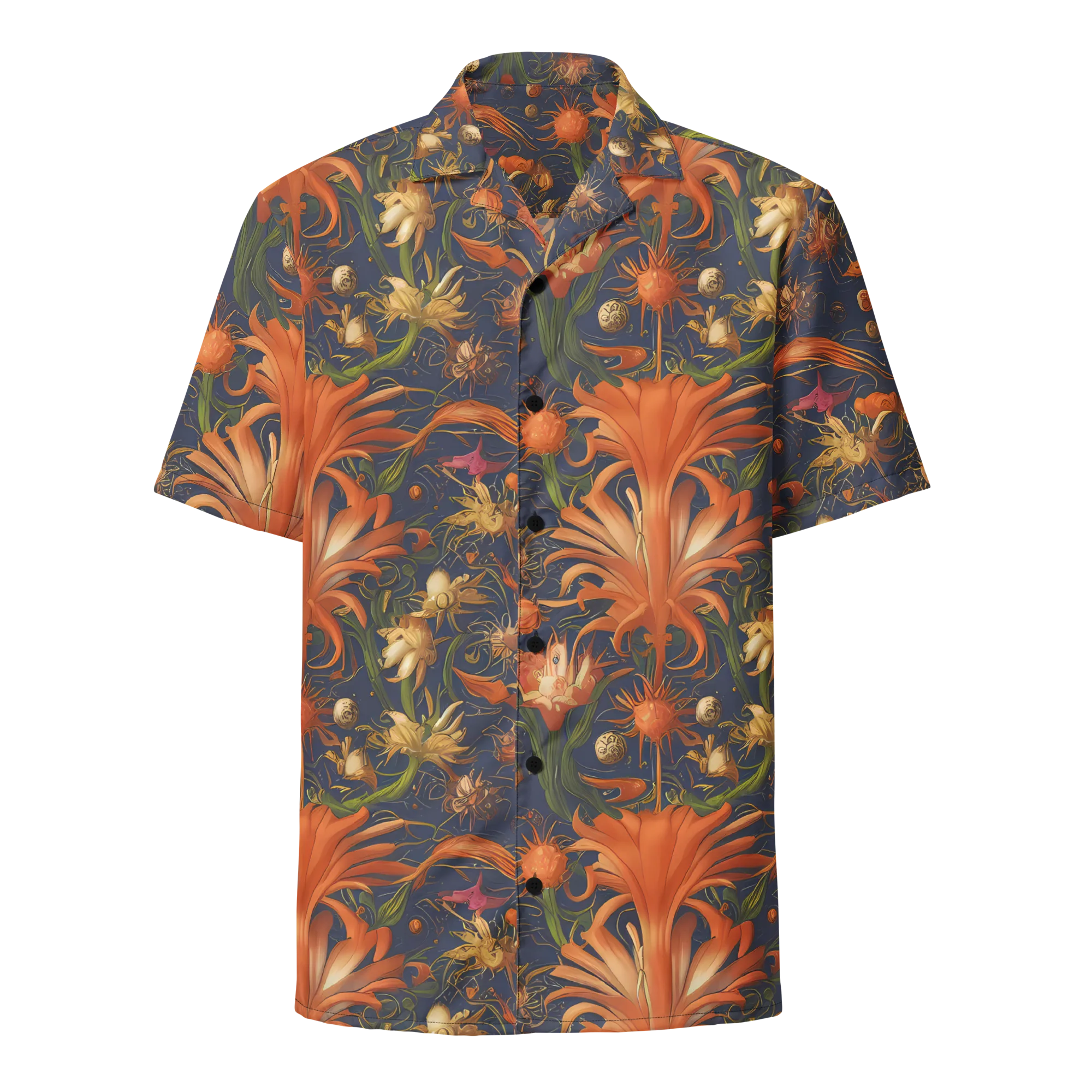 Stellar Blooms on Button Shirt — Front