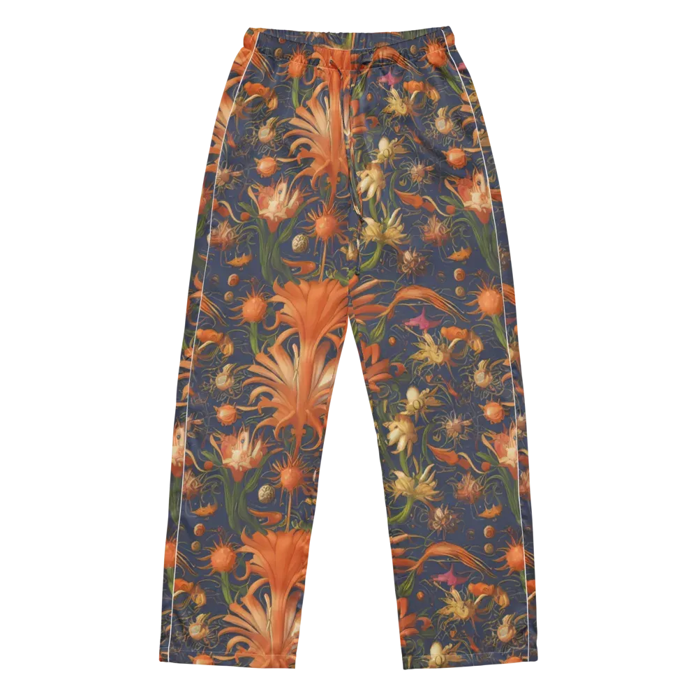 Stellar Blooms on Women's Pajama Pants — Front
