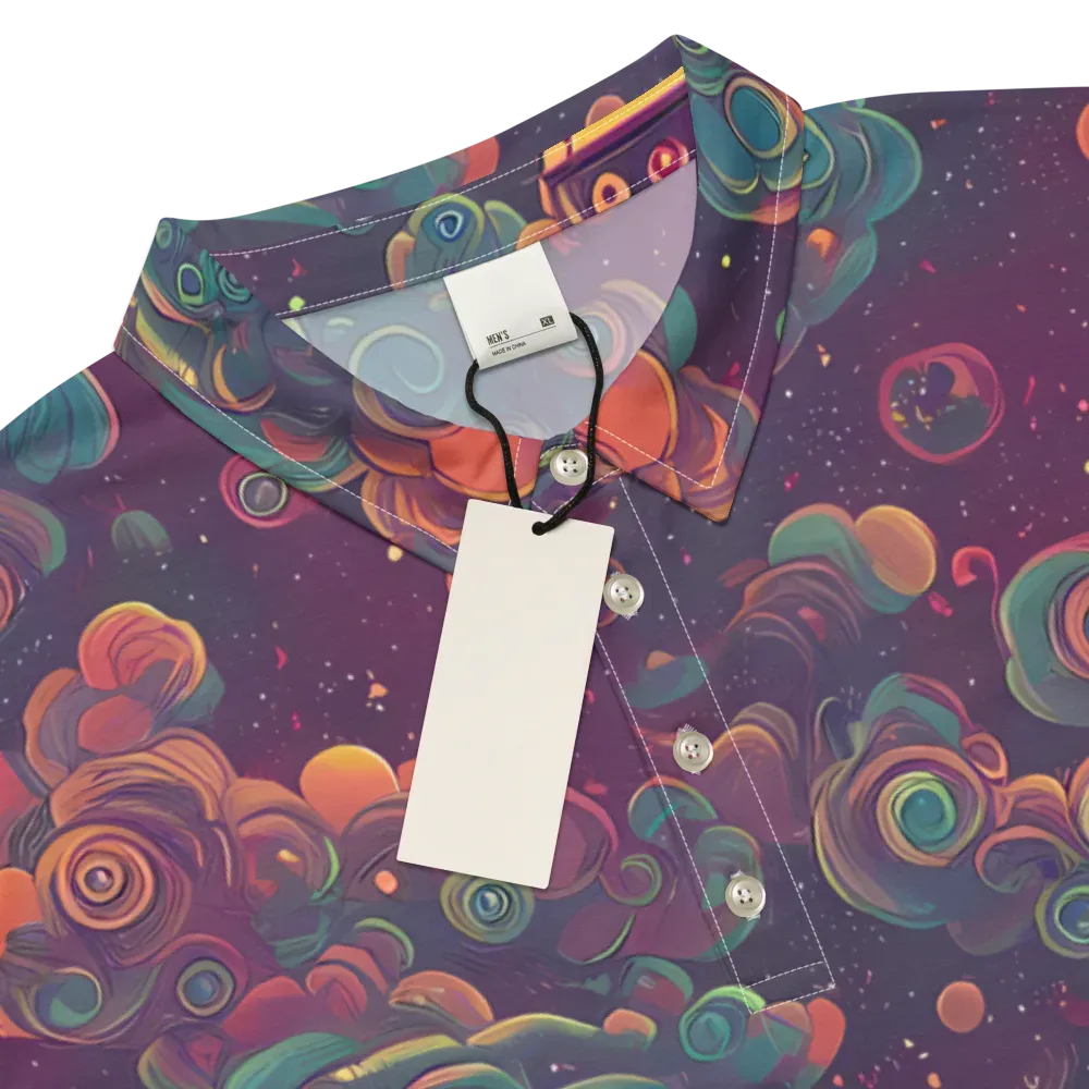 Nebula Dreamscape on Men's Slim Fit Polo Shirt — Product details